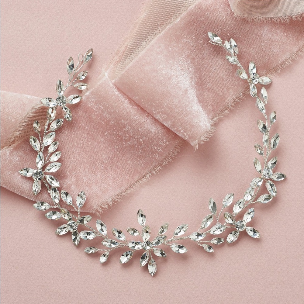 Dareth Colburn Felicia Crystal Hair Vine Headband - NEW NEVER WORN